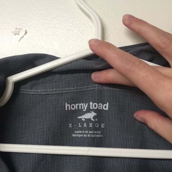 Horny Toad Blue Short Sleeve Button Up Shirt Size XL - Picture 2 of 6
